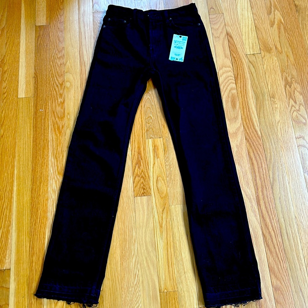 Zara women’s black jeans. The high rise slim. Size 4 (36)